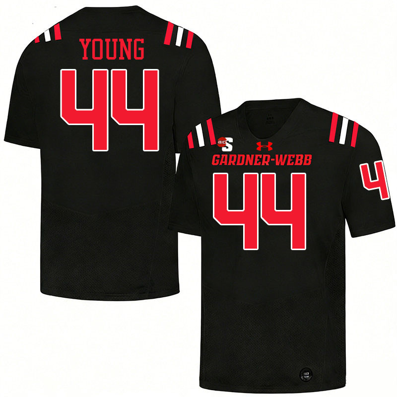 Gardner-Webb Runnin' Bulldogs #44 Jamari Young College Football Jerseys,Uniforms-Black